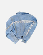 Load image into Gallery viewer, Lulu' Giacca Jeans Frange